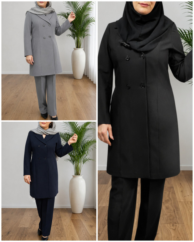 مانتو و شلوار اداری زنانه مدل الینور | KS-803